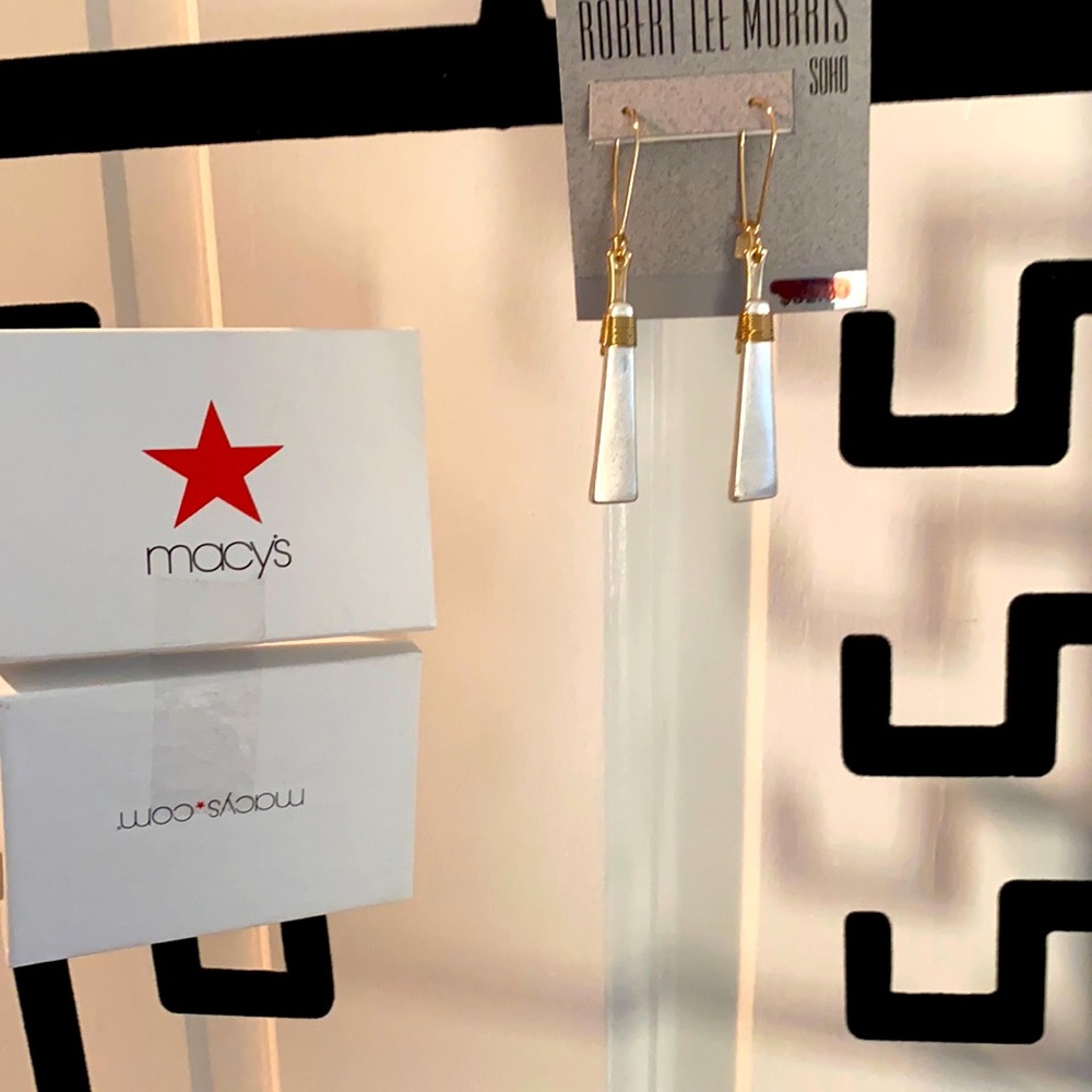 Robert Lee Morris hanging earrings- never worn.